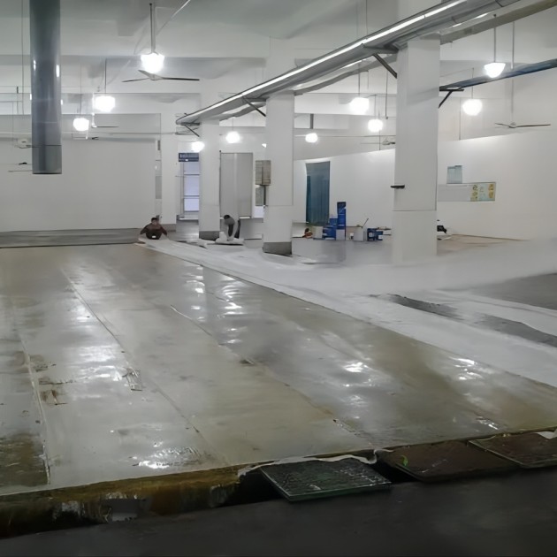 商洛防腐蚀地坪,环氧玻纤地坪，玻纤工业地坪，环氧玻纤布地坪,乙烯基玻纤布地坪产品图3